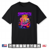 Summerween Vibes Skeleton Floating In Flamingo Beach Summer Shirt