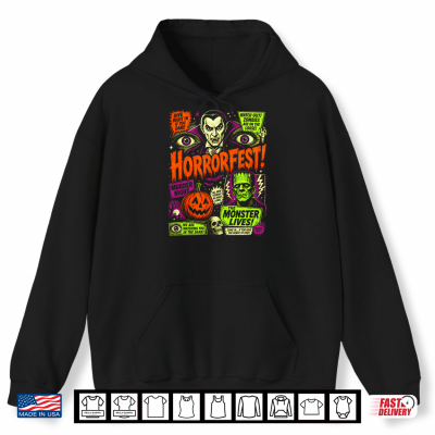 Hoodie Vintage Horror Movie Shirt