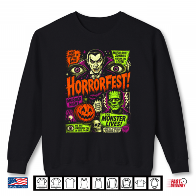 Sweatshirt Vintage Horror Movie Shirt