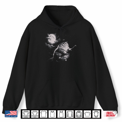 Chonk Witch Cat Meme Wizard Kitten Moon Shirt 1 Hoodie Chonk Witch Cat Meme Wizard Kitten Moon Shirt