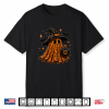 Cute Leopard Ghost Halloween Preppy Spooky Season Autumn Premium Tri Blend Shirt