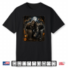 Funny Bigfoot Skeleton Halloween Rock Pumpkin Sasquatch Moon Shirt