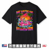 Just Waiting For Halloween Skeleton Summerween Floral Kids Shirt