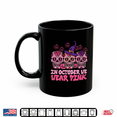In October We Wear Pink Sugar Skull Halloween Breast Cancer Performance Shirt 3 Mug In October We Wear Pink Sugar Skull Halloween Breast Cancer Performance Shirt