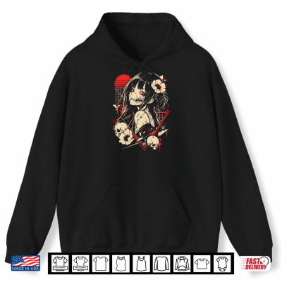 Hoodie Mens Anime Convention Outfit Dark Anime Girl Creepy Cosplay Performance Shirt