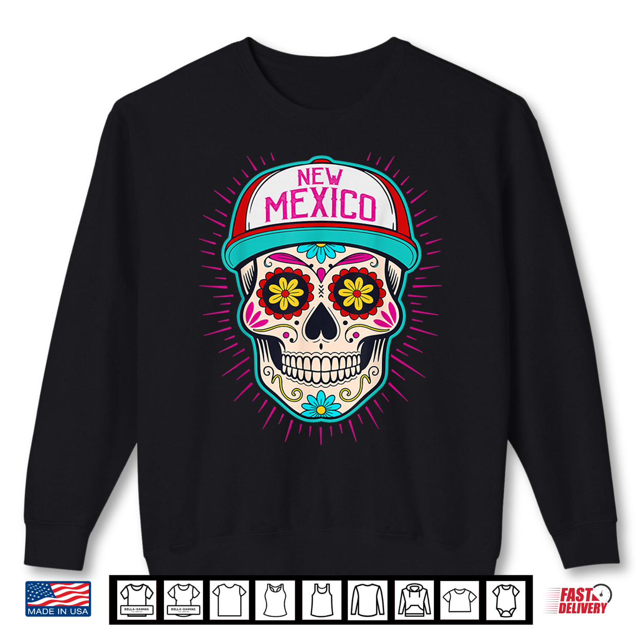 New Mexico Mexican Men Sugar Skull Nm City Day Of The Dead Shirt New Mexico Mexican Men Sugar Skull Nm City Day Of The Dead Shirt