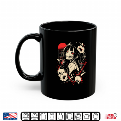 Mug Mens Anime Convention Outfit Dark Anime Girl Creepy Cosplay Performance Shirt