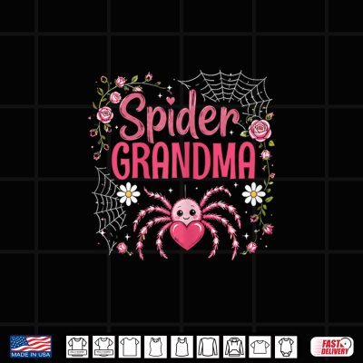 Spider Grandma Family Pink Spider Silk Funny Halloween Women Shirt 3 Design Spider Grandma Family Pink Spider Silk Funny Halloween Women Shirt