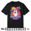 Summerween Vibes Spooky Ghost Pumpkins Halloween Women Girls Shirt