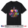 Tie Dye Unicorn Security Halloween Costume Funny Dad Mom Shirt