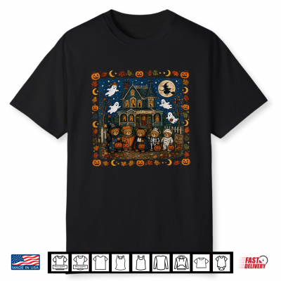90S Bears Halloween Trick Or Treat Fall Season Boys Girls Shirt