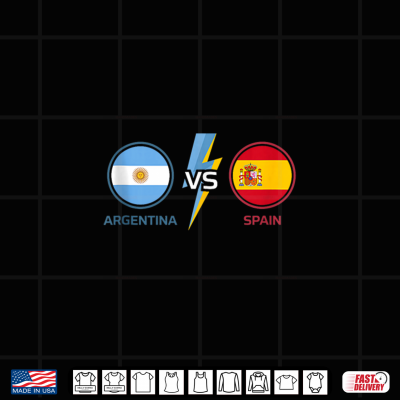 Argentina Vs Spain Flag Design Shirt 4 Design Argentina Vs Spain Flag Design Shirt