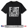 Funny If Lost Return To Kimberly Couple Matching Shirt