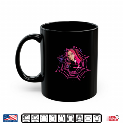 Mug Kpop Demon Hunters Halloween Mira Spider Web Frame Portrait Shirt