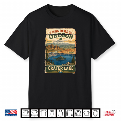 Oregon 7 Wonders Crater Lake Pacific Northwest Graphic Shirt
