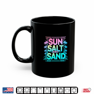 Mug Retro Summer Vibes Sun Salt and Sand Comfort Colors Crop Top