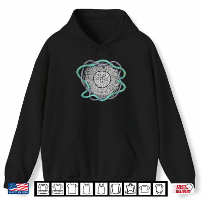 Hoodie Sand Dollar Medusa Coastal Wildlife Art by Rebecca Hooper Shirt