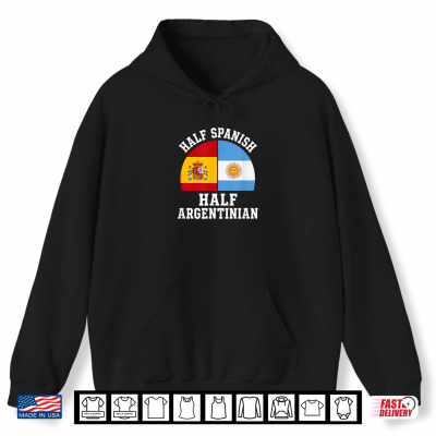 Hoodie Spanish Argentinian Half Spain Argentina Espana Argentina Shirt