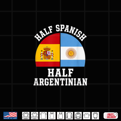 Design Spanish Argentinian Half Spain Argentina Espana Argentina Shirt