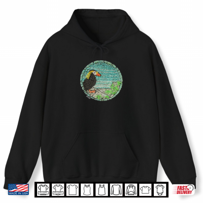 Tufted Puffin Coastal Wildlife Art By Rebecca Hooper Shirt 1 Hoodie Tufted Puffin Coastal Wildlife Art by Rebecca Hooper Shirt