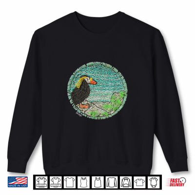 Tufted Puffin Coastal Wildlife Art By Rebecca Hooper Shirt 2 Sweatshirt Tufted Puffin Coastal Wildlife Art by Rebecca Hooper Shirt