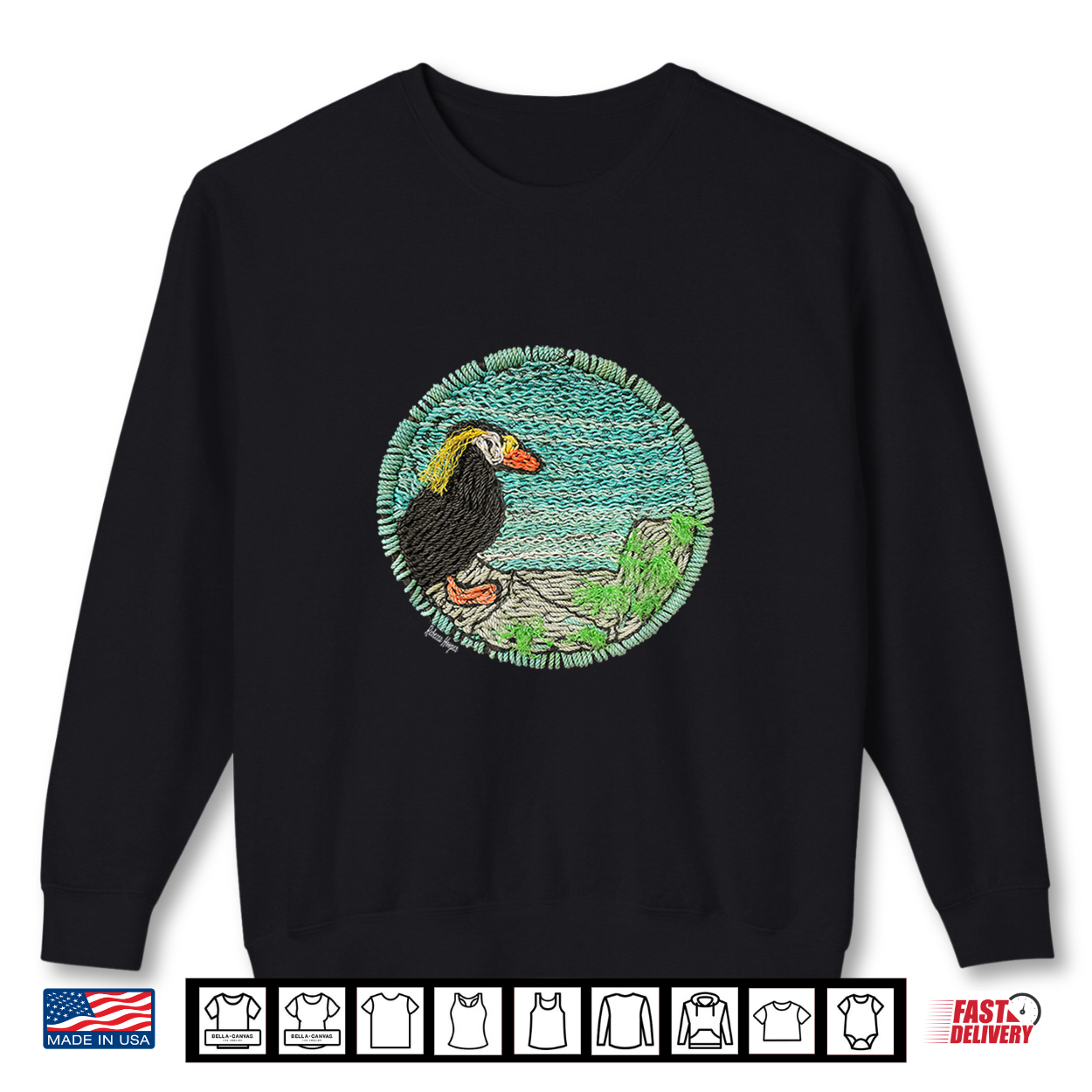 Tufted Puffin Coastal Wildlife Art By Rebecca Hooper Shirt Tufted Puffin Coastal Wildlife Art By Rebecca Hooper Shirt