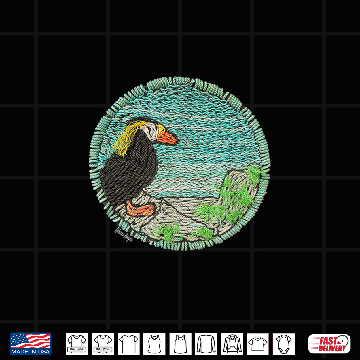 Tufted Puffin Coastal Wildlife Art By Rebecca Hooper Shirt Tufted Puffin Coastal Wildlife Art By Rebecca Hooper Shirt