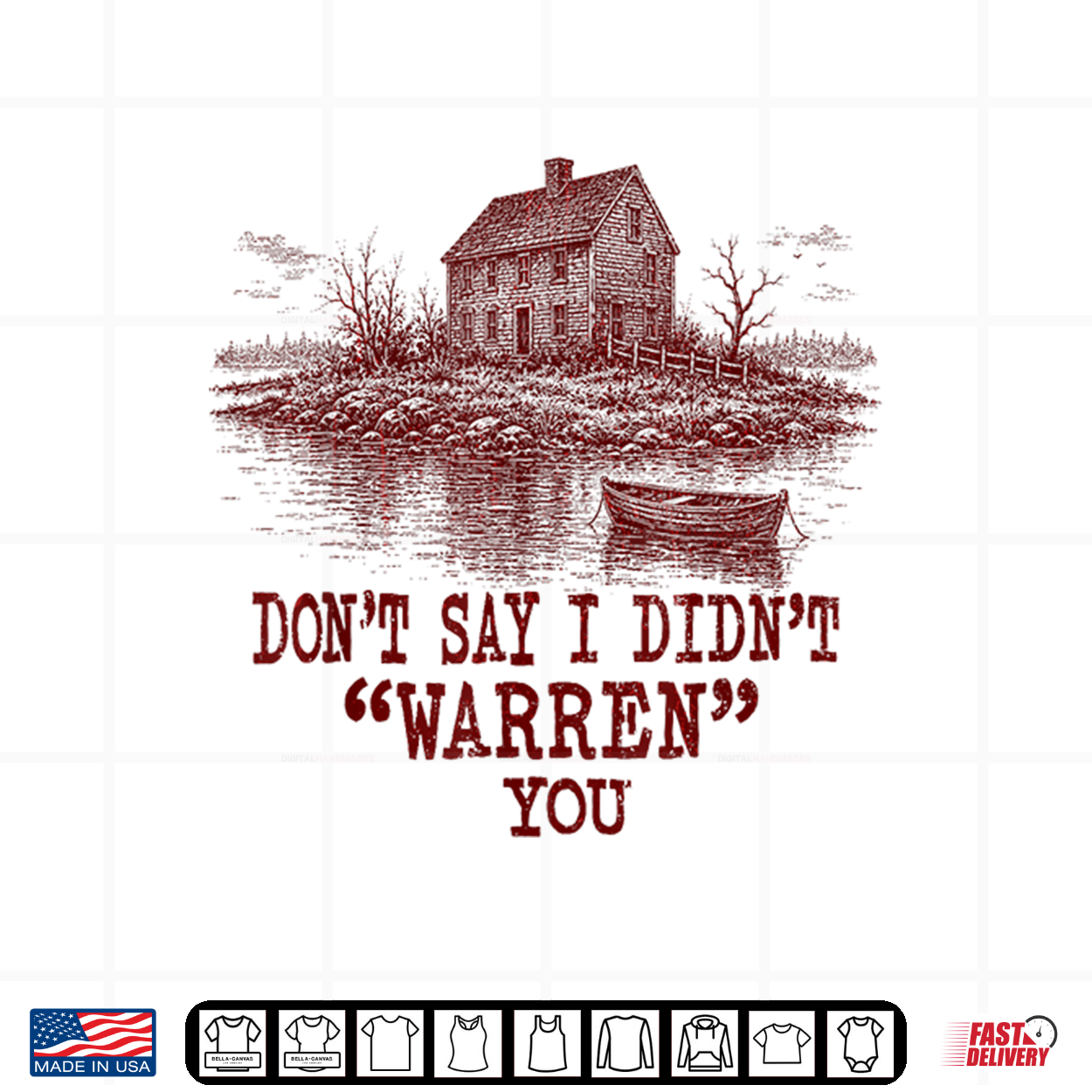 Don’T Say I Didn’T Warren You Haunted House Shirt Don’T Say I Didn’T Warren You Haunted House Shirt
