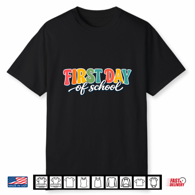 Funny First Day Of School Teacher Girls Back To School Women Shirt