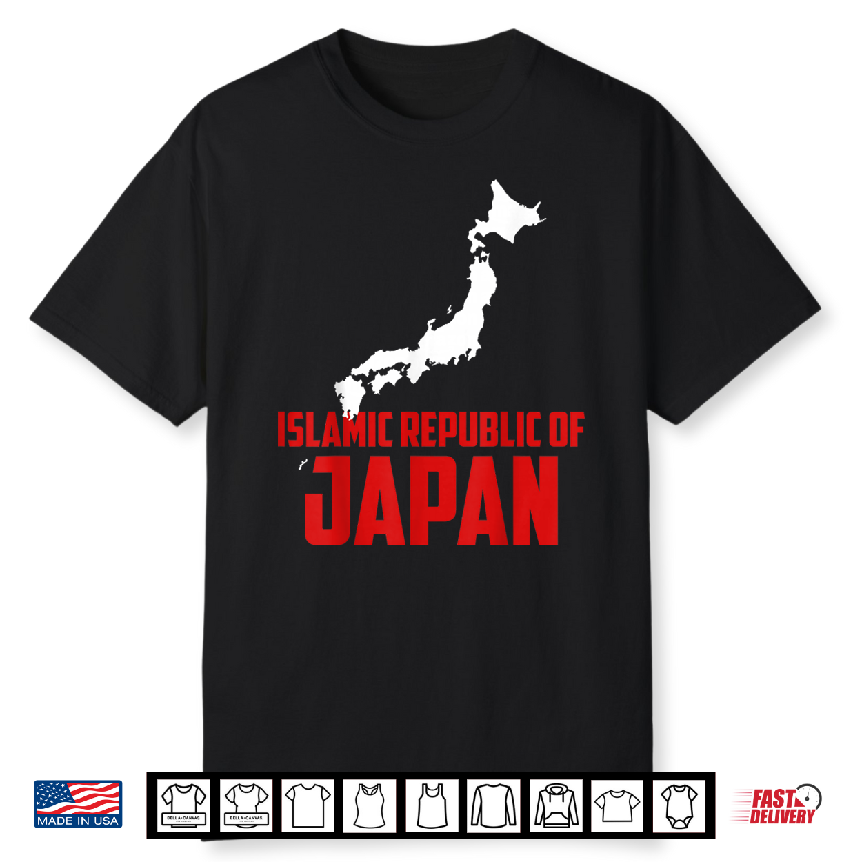 Funny Islamic Republic Of Japan Fictional Travel Humor Men Shirt Funny Islamic Republic Of Japan Fictional Travel Humor Men Shirt