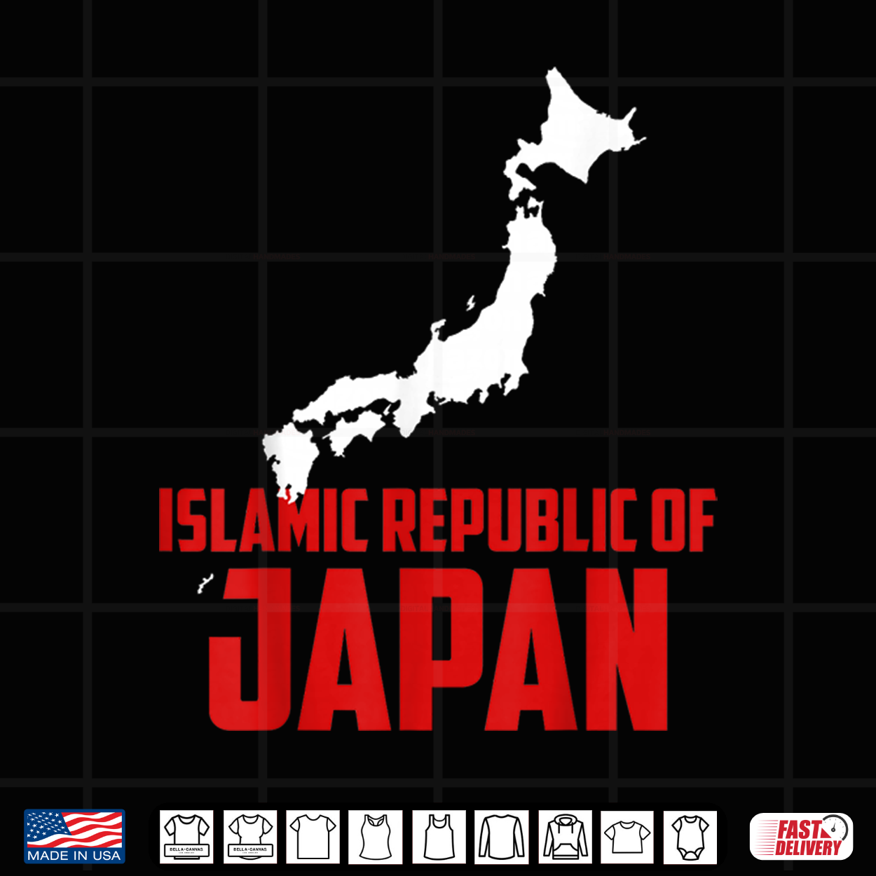 Funny Islamic Republic Of Japan Fictional Travel Humor Men Shirt Funny Islamic Republic Of Japan Fictional Travel Humor Men Shirt