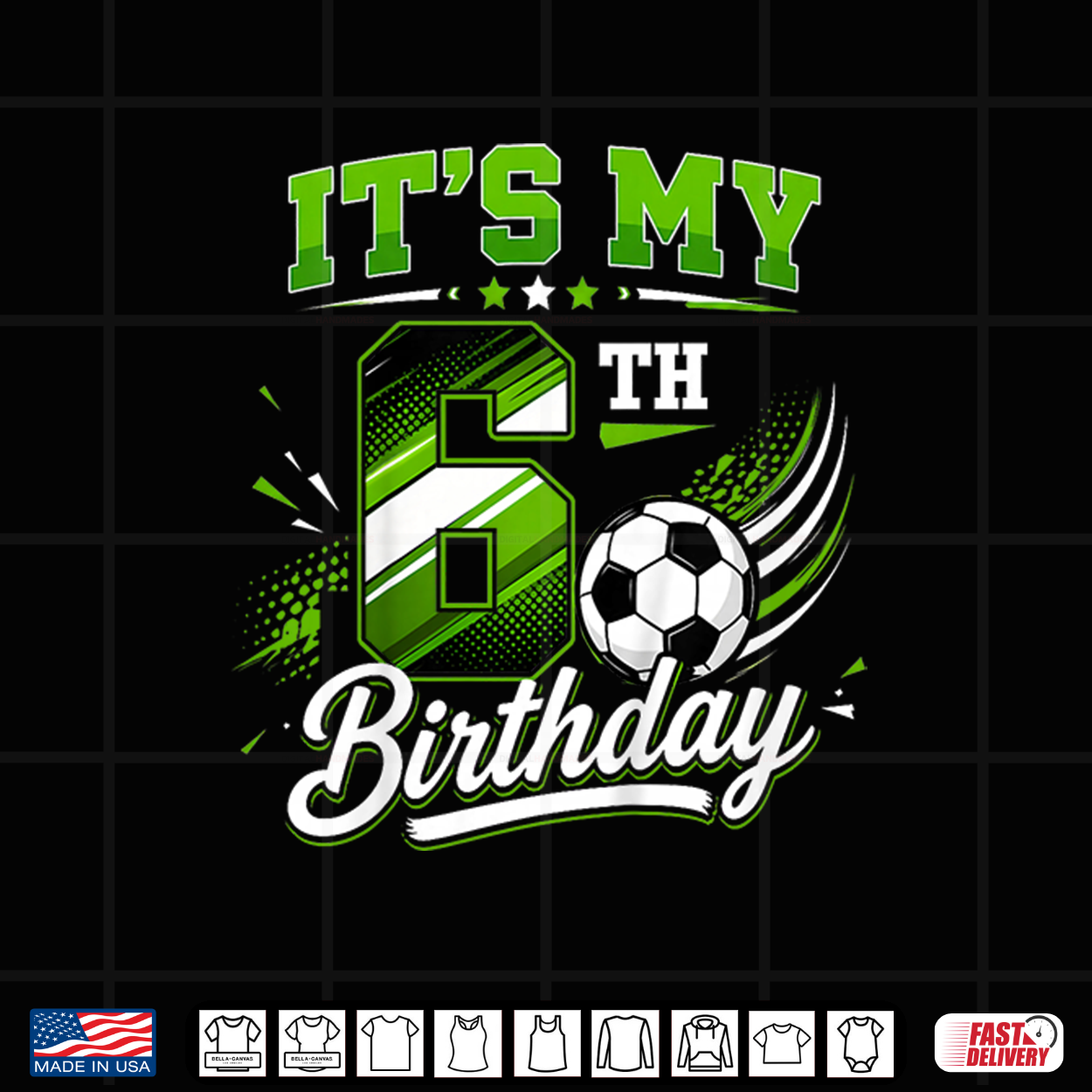 Kids Its My 6Th Birthday Soccer Boys Kids 6 Years Old Birthday Shirt Kids Its My 6Th Birthday Soccer Boys Kids 6 Years Old Birthday Shirt