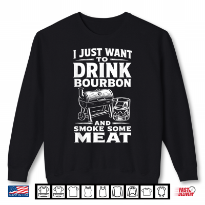 Sweatshirt Meat Smoker BBQ Pitmaster Weekend Backyard Barbecue Shirt
