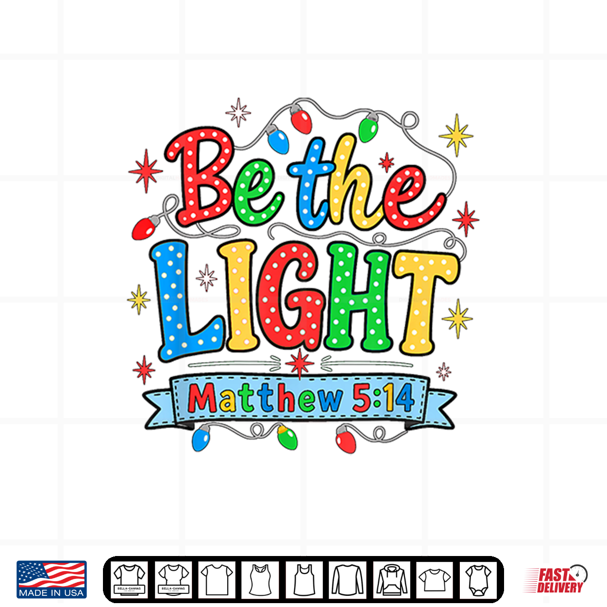 Be The Light Christian Christmas Shirt Be The Light Christian Christmas Shirt
