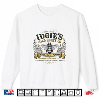 Sweatshirt Idgies Wild Honey Co Whistle Stop Alabama Vintage Bee Shirt
