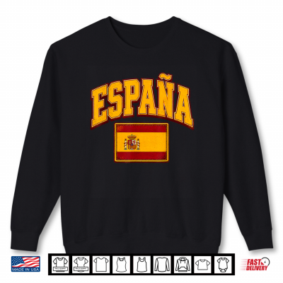 Sweatshirt Vintage Spain Spanish Flag Espana Shirt