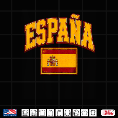 Design Vintage Spain Spanish Flag Espana Shirt