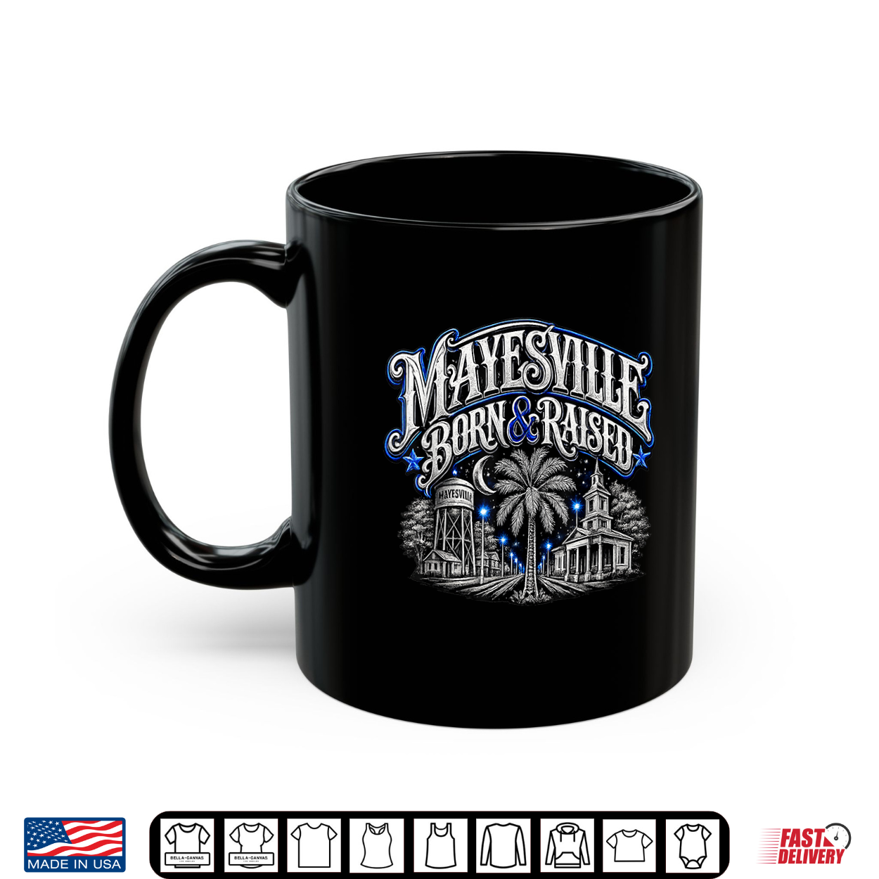 Mayesville Born & Raised Hometown Pride Tee By Kasan Shirt Mayesville Born & Raised Hometown Pride Tee By Kasan Shirt