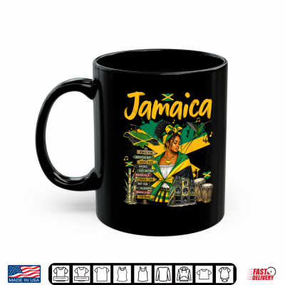 Jamaican Flag Outfit Idea For Girls & Jamaica Themed Shirt 3 Mug Jamaican Flag Outfit Idea for Girls Jamaica Themed Shirt
