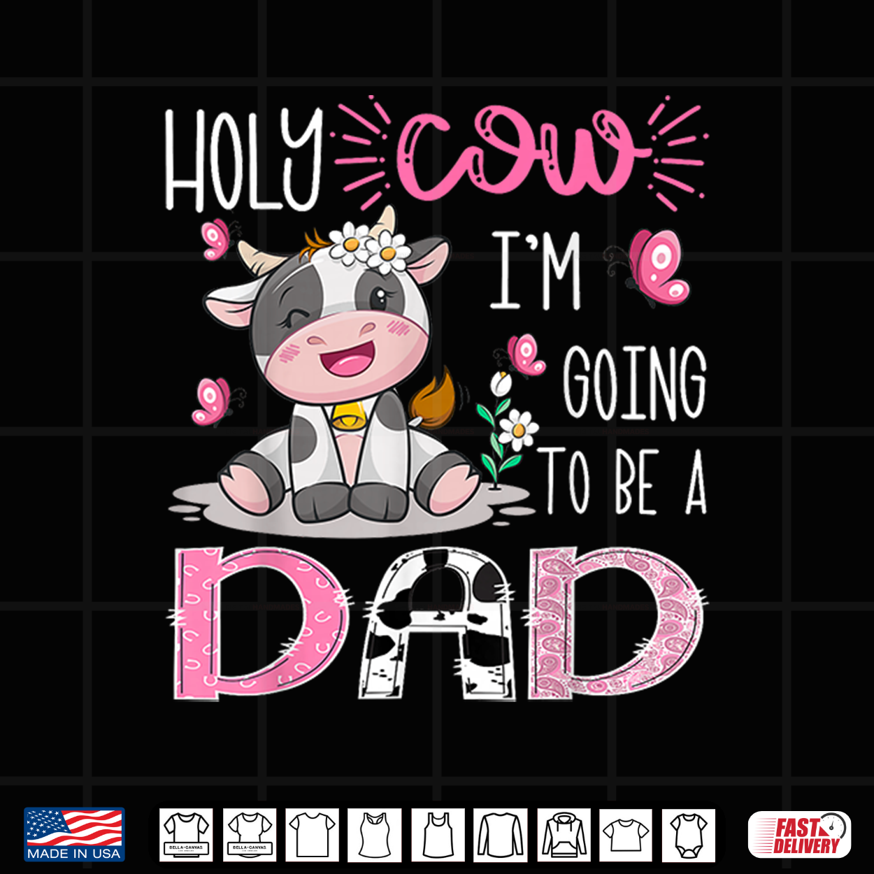 I’M Going To Be A Dad Farm Cow Gender Reveal Party Shirt I’M Going To Be A Dad Farm Cow Gender Reveal Party Shirt