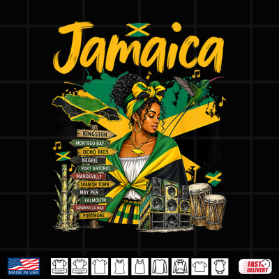 Jamaican Flag Outfit Idea For Girls & Jamaica Themed Shirt 4 Design Jamaican Flag Outfit Idea for Girls Jamaica Themed Shirt
