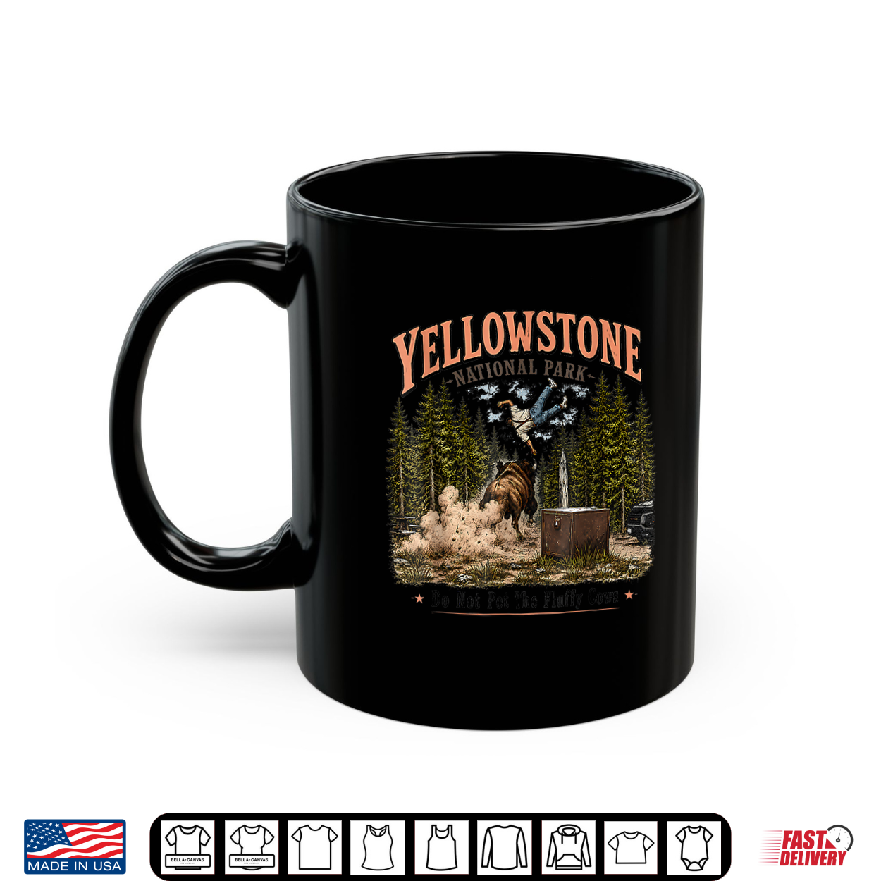 Yellowstone National Park Do Not Pet The Fluffy Cows Vintage Shirt Yellowstone National Park Do Not Pet The Fluffy Cows Vintage Shirt