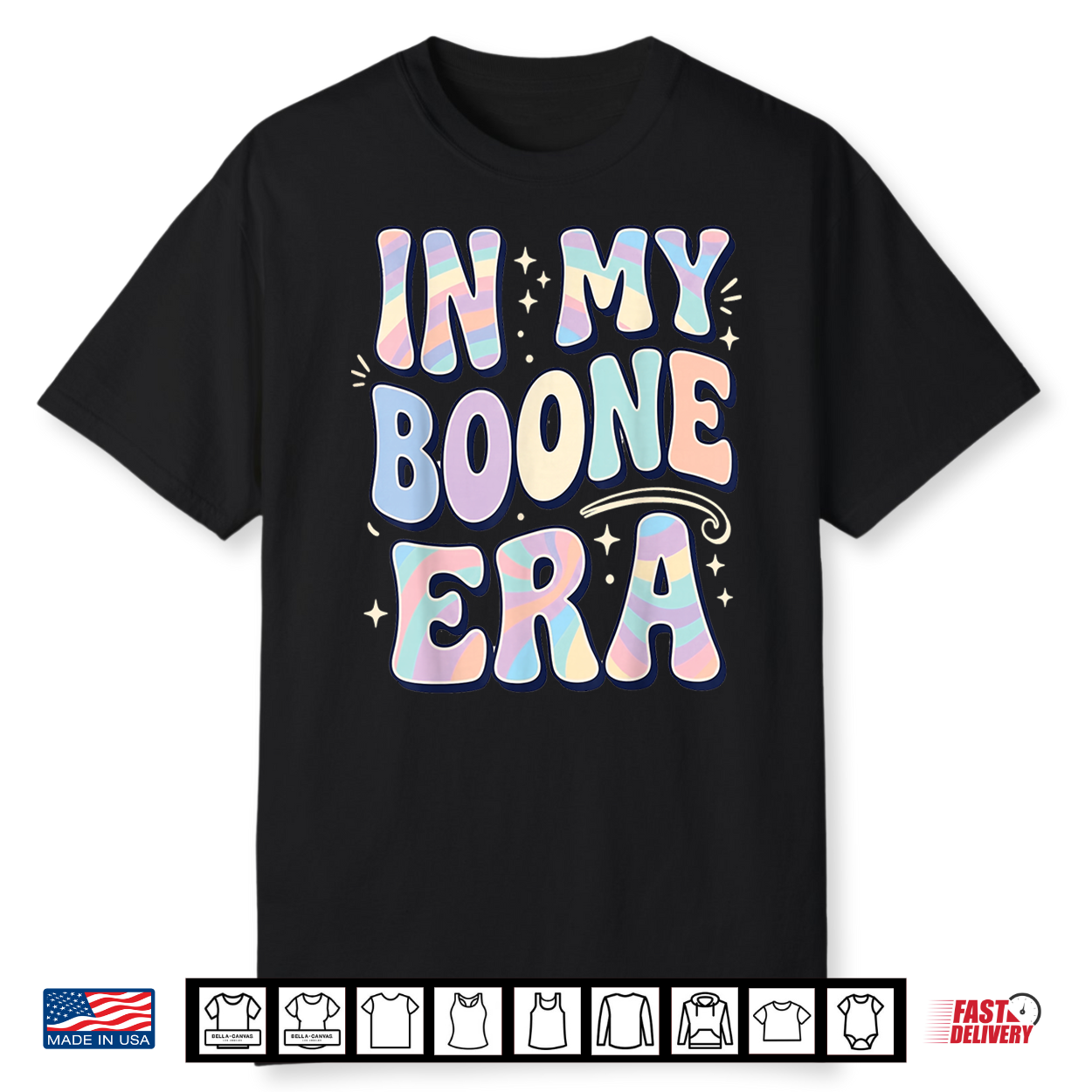 In My Boone Era Funny Boone Heart Men Women Kids Groovy Shirt In My Boone Era Funny Boone Heart Men Women Kids Groovy Shirt
