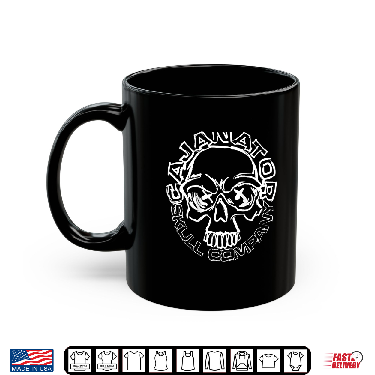 Pop Art Inspired Skull Company Graphic Shirt Pop Art Inspired Skull Company Graphic Shirt