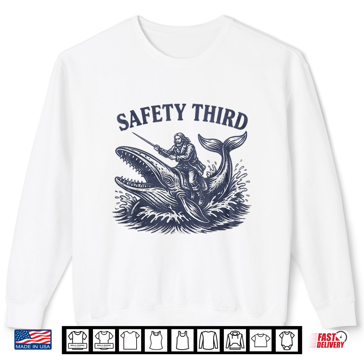 Safety Third Nautical Whale Rider Shirt Safety Third Nautical Whale Rider Shirt