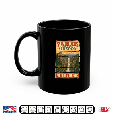 Oregon 7 Wonders Multnomah Falls Pacific Northwest Graphic Shirt 3 Mug Oregon 7 Wonders Multnomah Falls Pacific Northwest Graphic Shirt