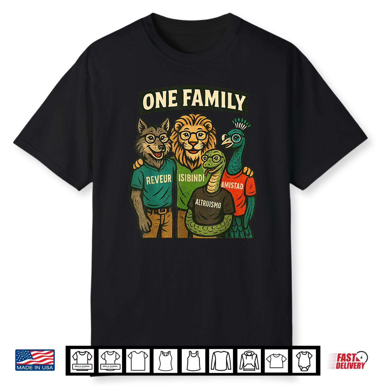 Isibindi Reveur 4 Houses 1 Family Shirt Isibindi Reveur 4 Houses 1 Family Shirt