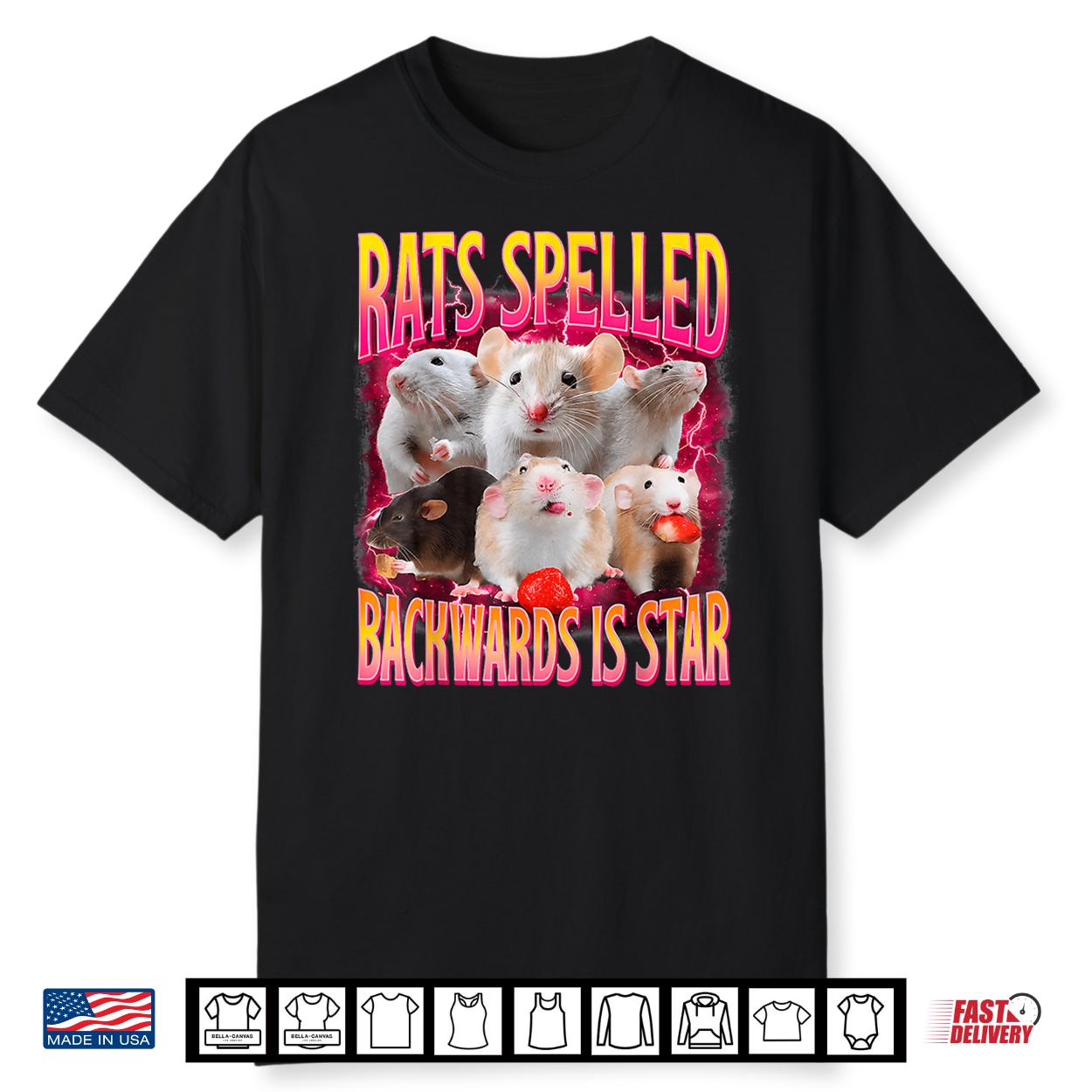 Rats Spelled Backwards Is Star Funny Gen Z Humor Rat Meme Shirt Rats Spelled Backwards Is Star Funny Gen Z Humor Rat Meme Shirt