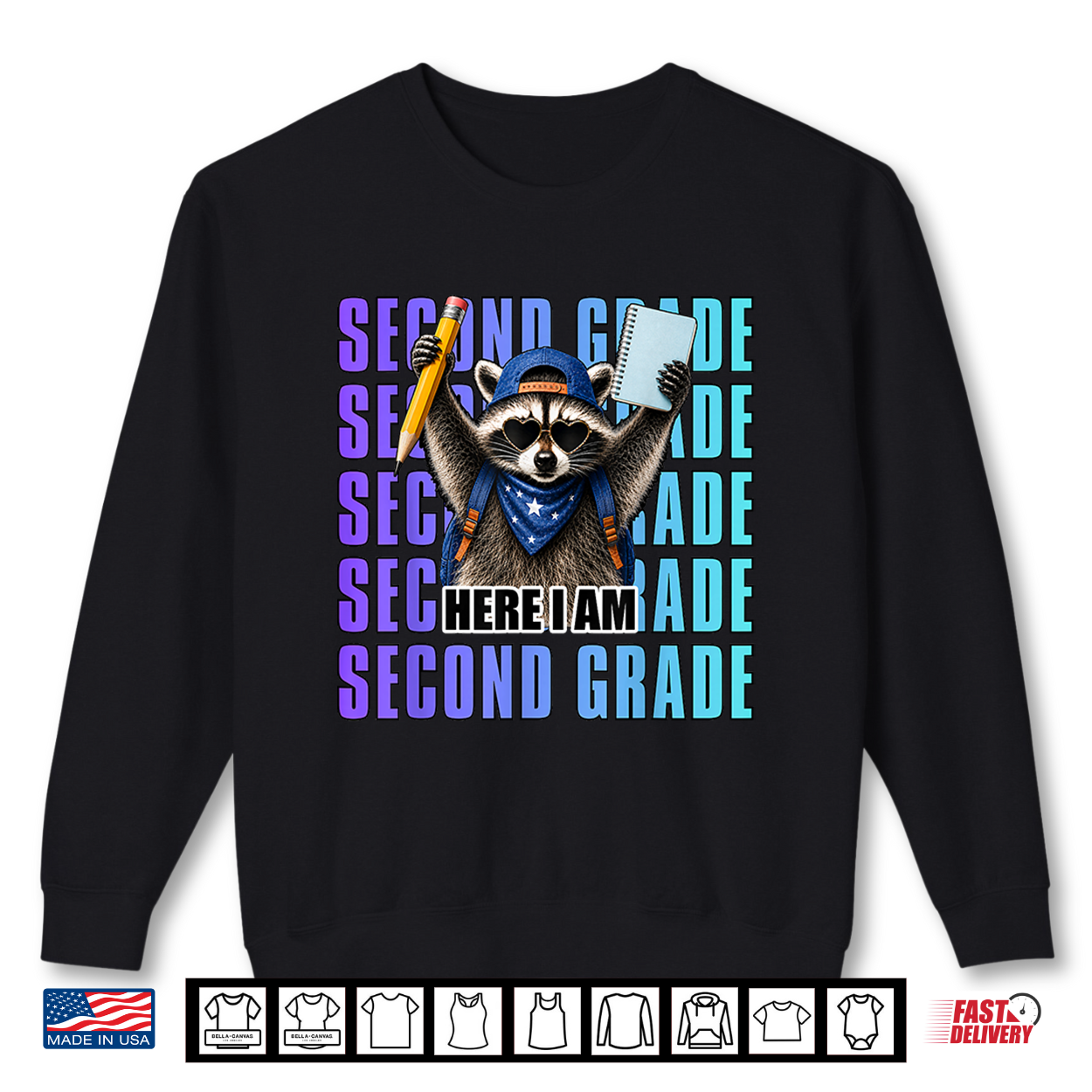 Second Grade First Day Of School Raccoon 2Nd Grade Teacher Shirt Second Grade First Day Of School Raccoon 2Nd Grade Teacher Shirt