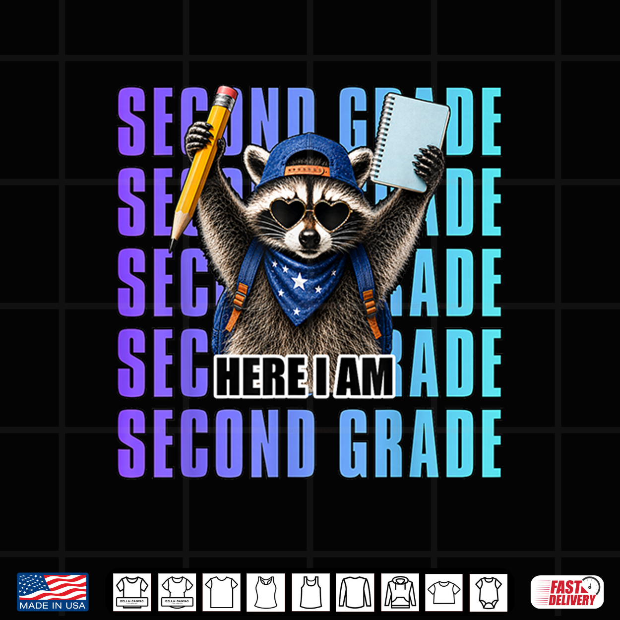 Second Grade First Day Of School Raccoon 2Nd Grade Teacher Shirt Second Grade First Day Of School Raccoon 2Nd Grade Teacher Shirt